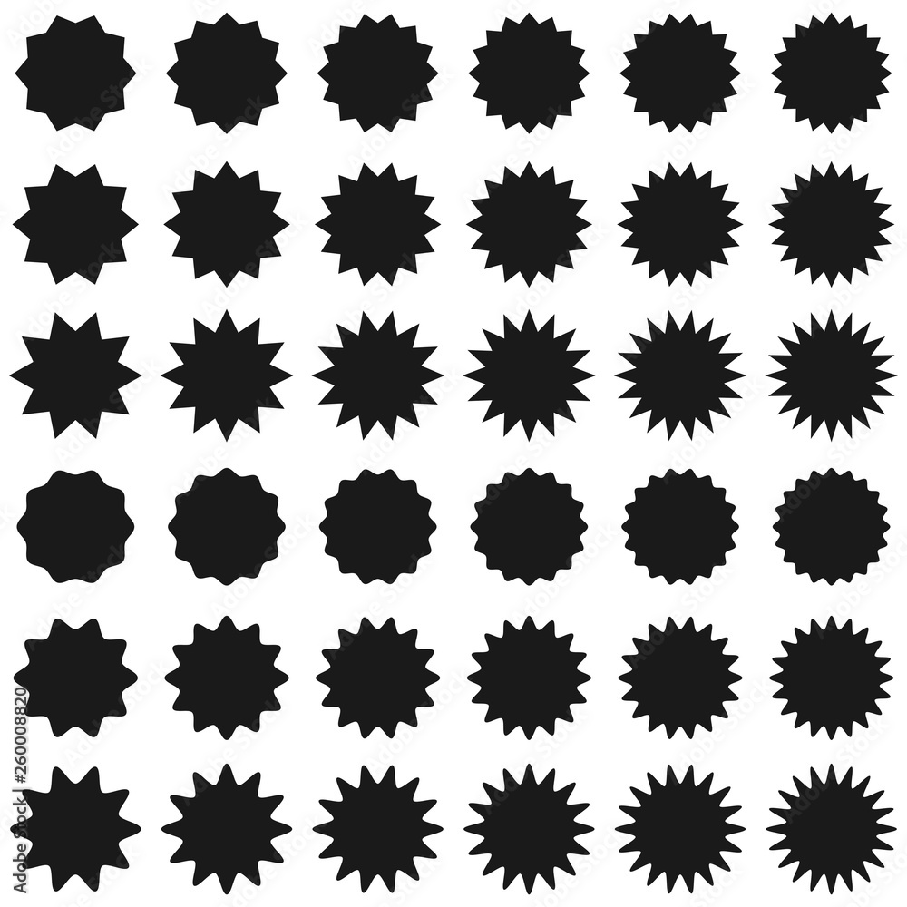 Promo sale starburst of sunburst label icon Promo sale starburst of sunburst label icon