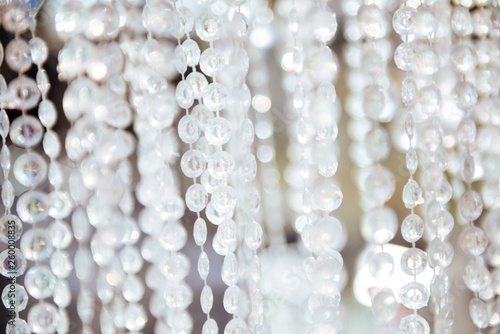 Chrystal chandelier close-up.