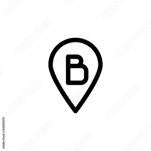 Location, placeholder, vector icon. Can be used for web and mobile. Navigation and map vector icon