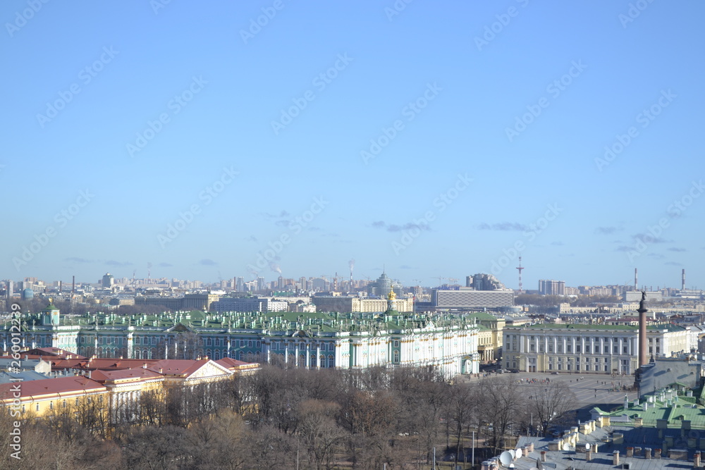view of city of saint-petersburg russia