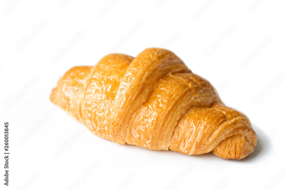 Croissant on isolated white background Croissant on isolated white background