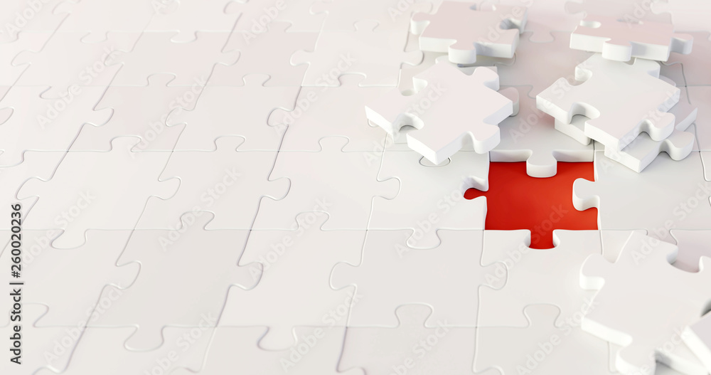 Jigsaw three dimensional background, 3d rendering Jigsaw three dimensional background, 3d rendering