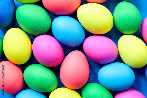 Colorful Easter eggs background