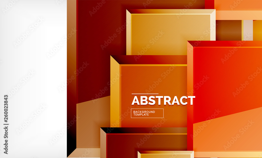 Square geometrical background Square geometrical background