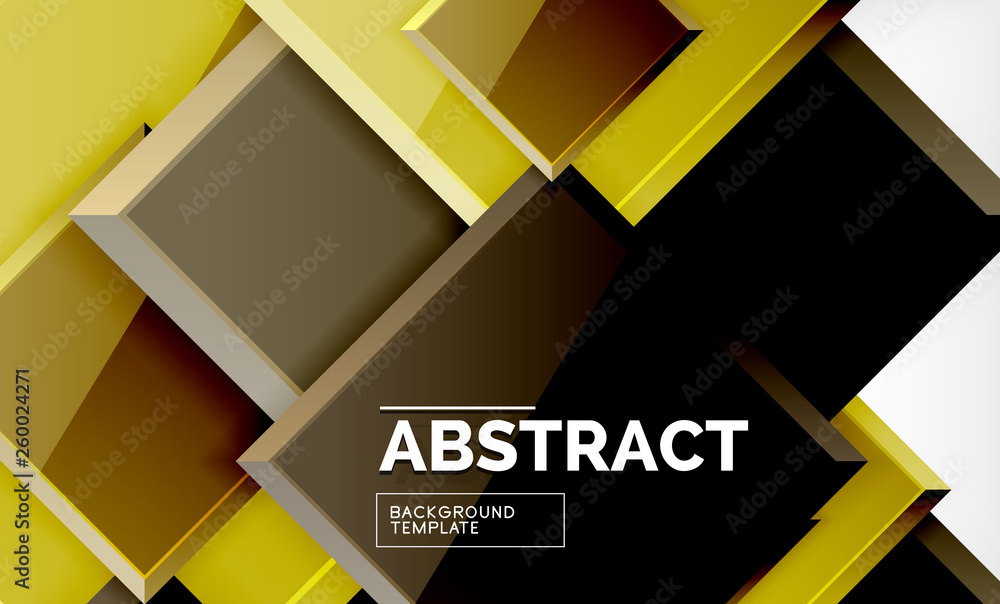Geometric abstract background, modern square design Geometric abstract background, modern square design
