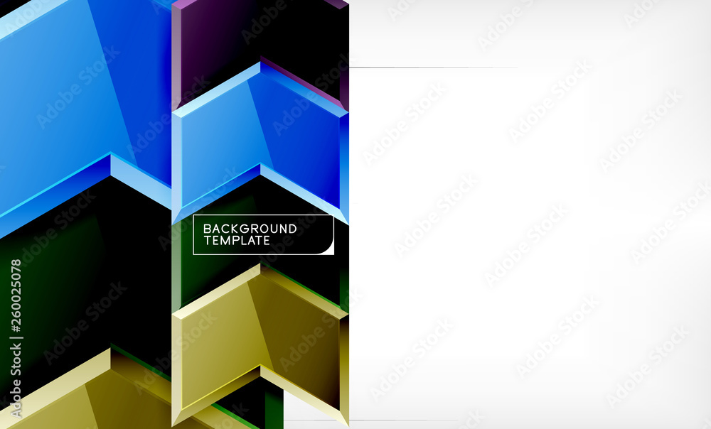 Shiny glossy arrows background, clean modern geometric design, futuristic composition Shiny glossy arrows background, clean modern geometric design, futuristic composition