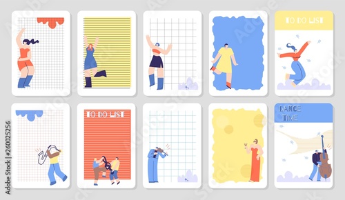 Flat Motivation Card Printable Page Notebook Cover