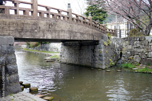 滋賀県近江八幡市の八幡堀の風景