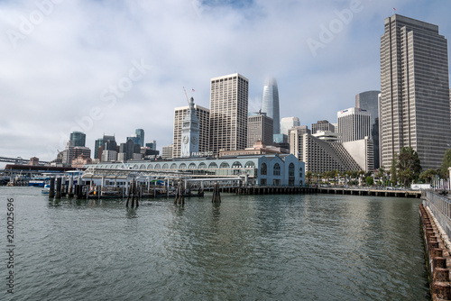 view of the port of san francisco in down town discrict photo