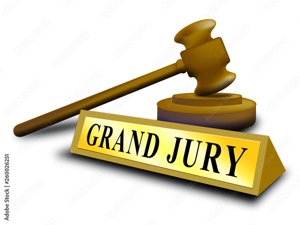 Φωτογραφία Grand Jury Court Gavel Shows Government Trials To Investigate Injustice 3d Illus