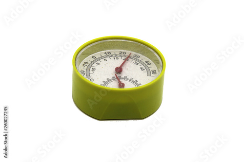 thermometer on white background
