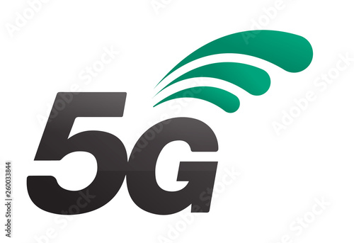5th generation mobile network logotype. isolated vector 5G icon. high speed connection wireless systems sign. telecommunications standard of faster Internet connection