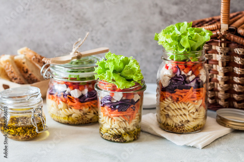 Pasta Salad in a Jar