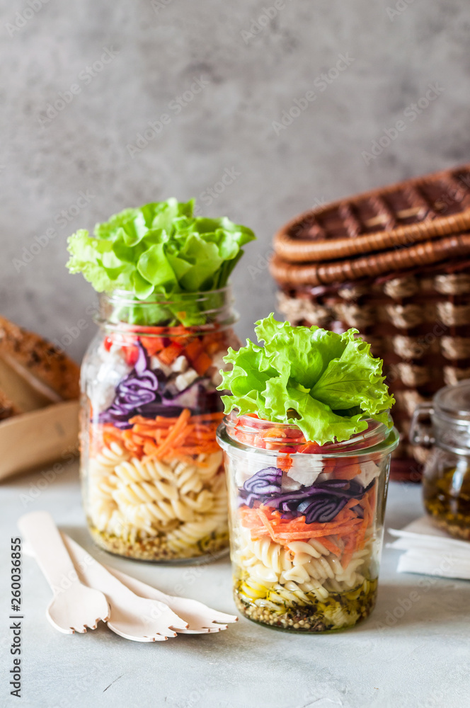 Pasta Salad in a Jar Pasta Salad in a Jar