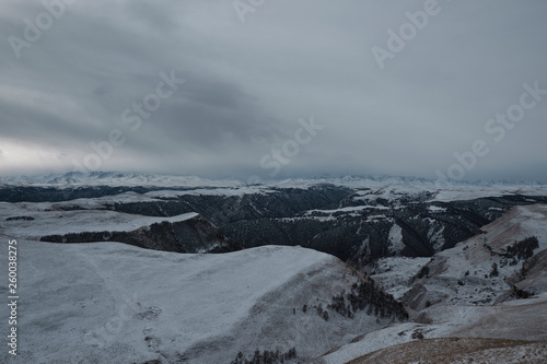 Caucasus Mountains in Winter