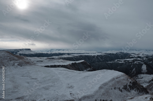 Caucasus Mountains in Winter