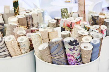 Rolls of wallpaper