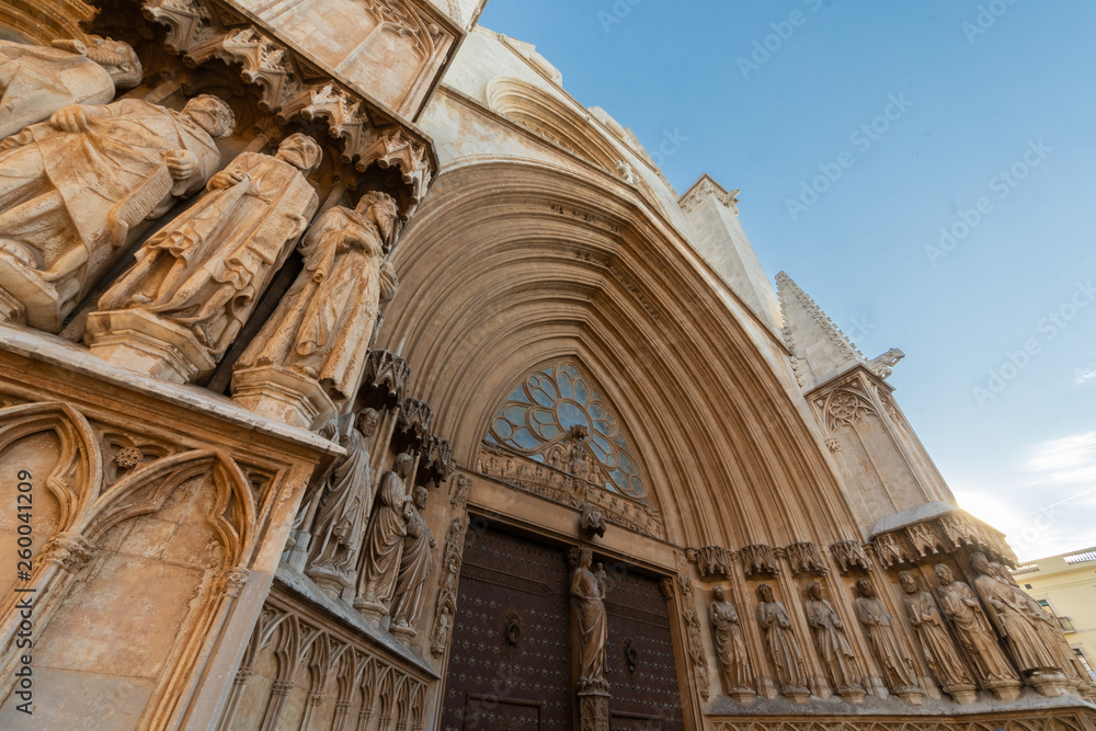 Views of the Tarragona cathedral, Catalonia, Spain