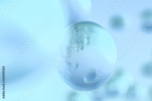 transparent dew background, 3d rendering