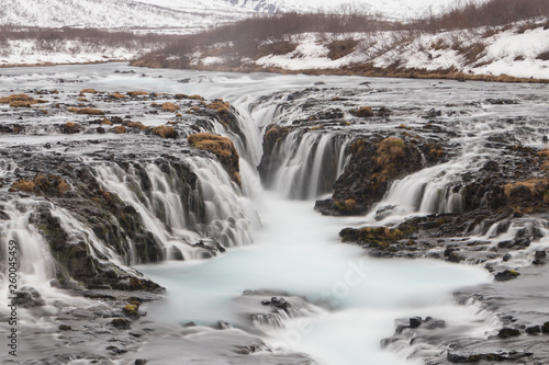 Bruarfoss waterfall Iceland Located in the region of southern part of the Iceland country about 70 km to the east from Reykjav  k