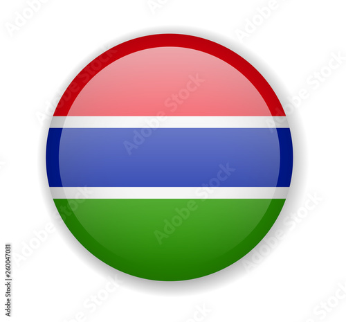 Gambia flag round bright icon on a white background Free Download Gambia flag round bright icon on a white background - GFXLoad