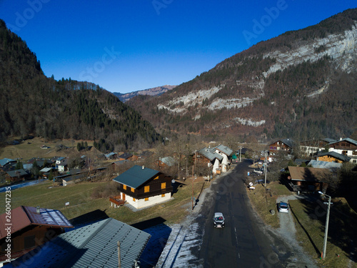 Village de Six Fer A Cheval en Haute Savoie dans les Alpes Française