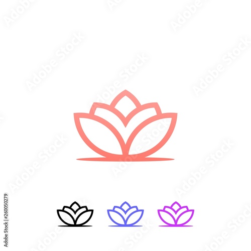 Rose Flower Logo for flower shops or business 