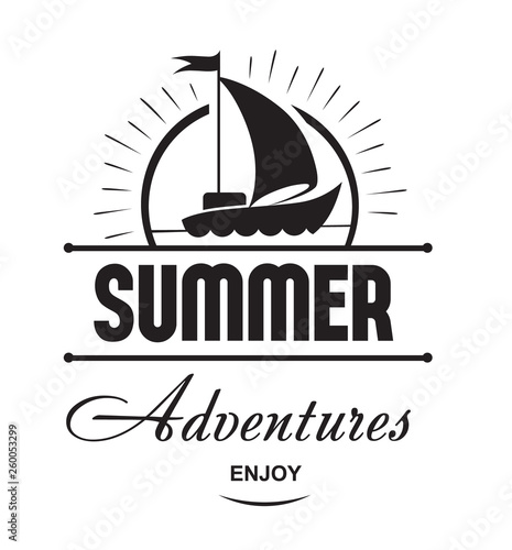 Summer holidays badge