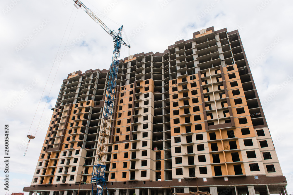 New multi-storey building under construction New multi-storey building under construction