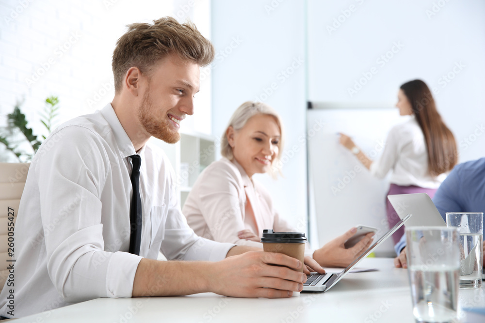 Business people on meeting in office. Professional communication Business people on meeting in office. Professional communication