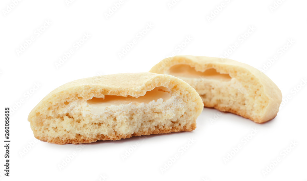 Tasty cookies for Islamic holidays isolated on white. Eid Mubarak Tasty cookies for Islamic holidays isolated on white. Eid Mubarak