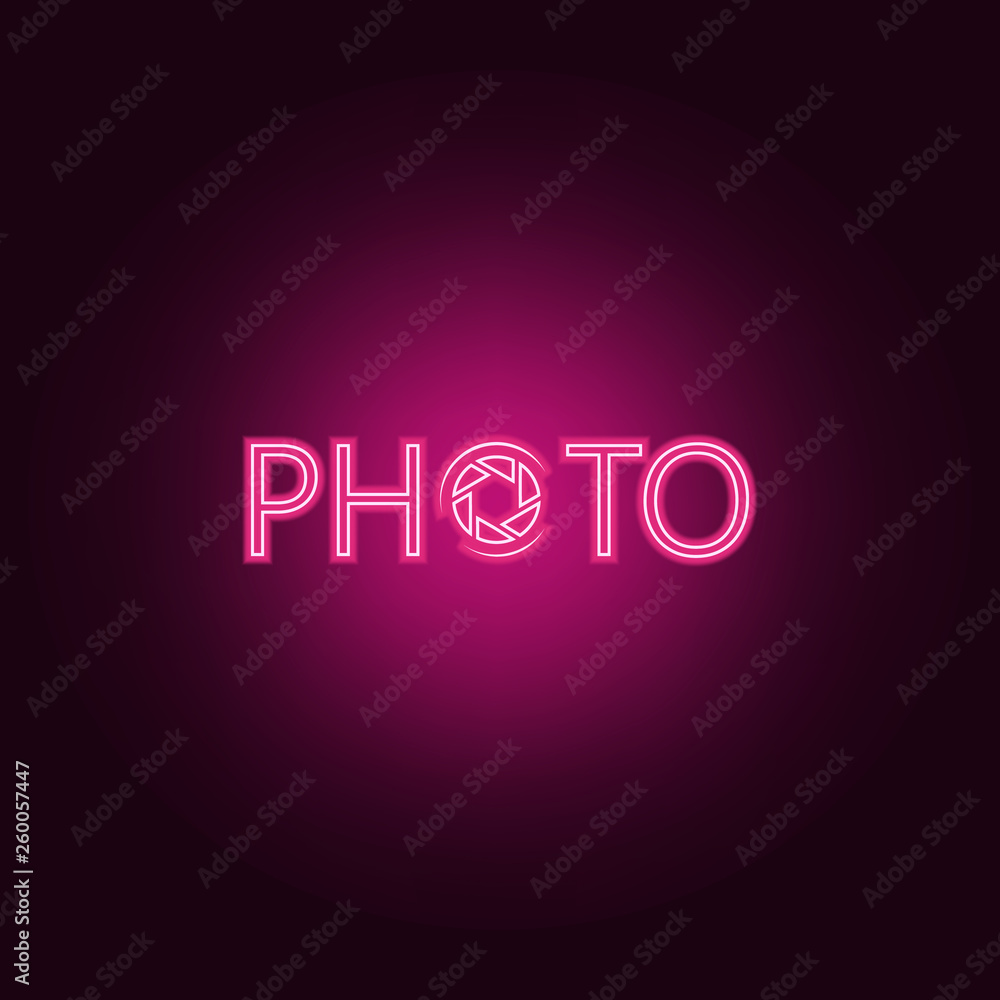 logo photo icon. Elements of Photo in neon style icons. Simple icon for websites, web design, mobile app, info graphics logo photo icon. Elements of Photo in neon style icons. Simple icon for websites, web design, mobile app, info graphics