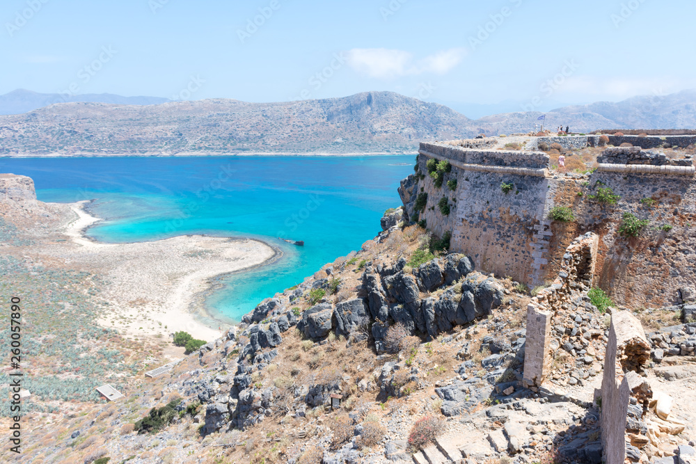 view from the Venetian fortress of Gramvousa island