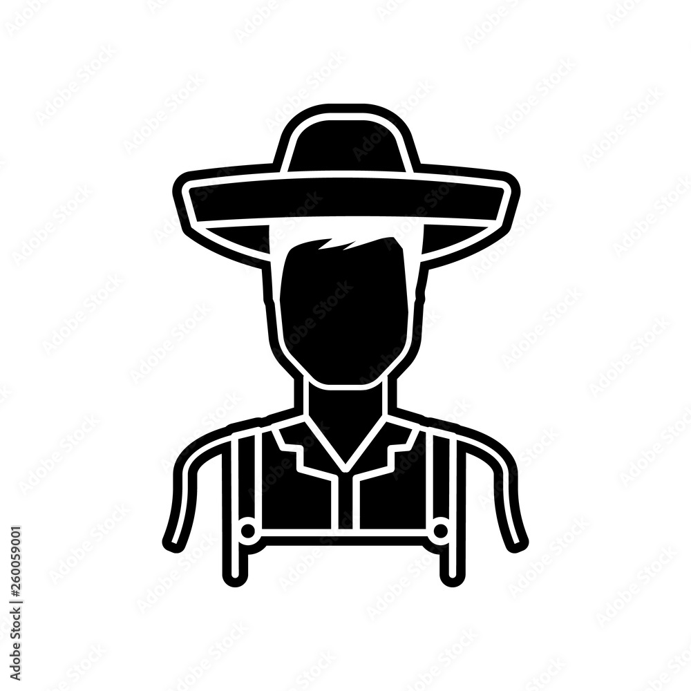 farmer icon. Element of Proffecions for mobile concept and web apps icon. Glyph, flat icon for website design and development, app development