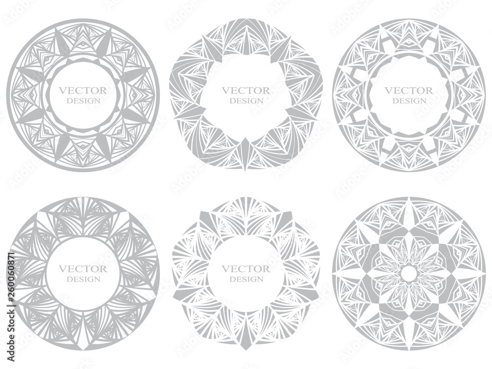 Circular stylish frames.