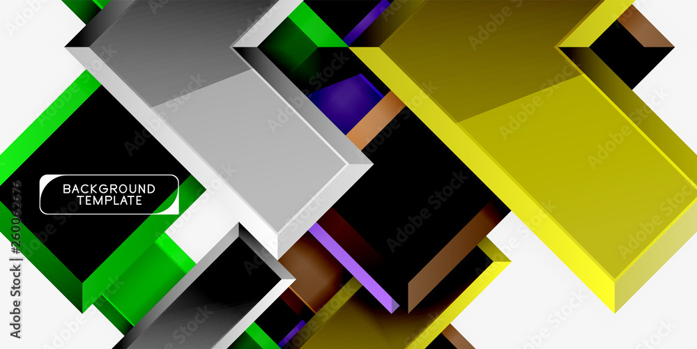 Glossy modern geometric background, abstract arrows composition Glossy modern geometric background, abstract arrows composition