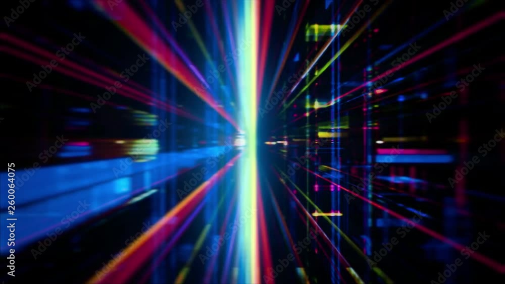 Futuristic technology abstraction with streaming light effects (Loop). Futuristic technology abstraction with streaming light effects (Loop).