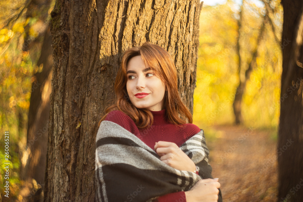 happy autumn girl happy autumn girl