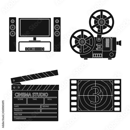 set of film icons