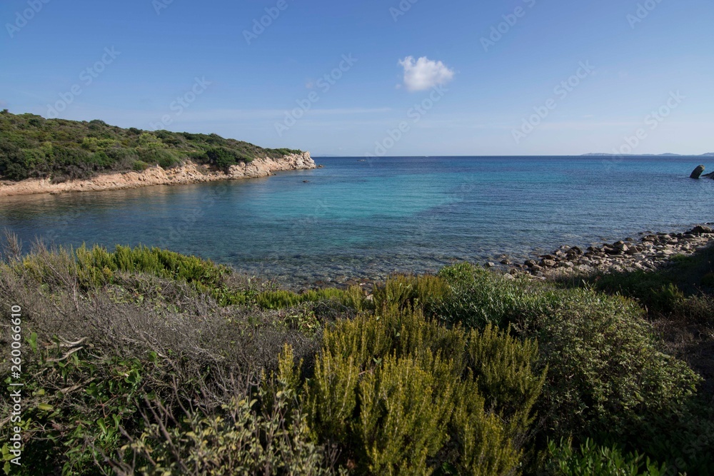 Panorama of Cala Sambuco in Sardinia Panorama of Cala Sambuco in Sardinia