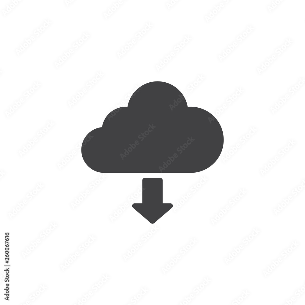 Download from cloud vector icon. filled flat sign for mobile concept and web design. Cloud computing and arrow down glyph icon. Symbol, logo illustration. Pixel perfect vector graphics Download from cloud vector icon. filled flat sign for mobile concept and web design. Cloud computing and arrow down glyph icon. Symbol, logo illustration. Pixel perfect vector graphics
