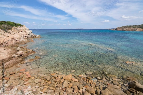 Panorama of Cala Sambuco in Sardinia