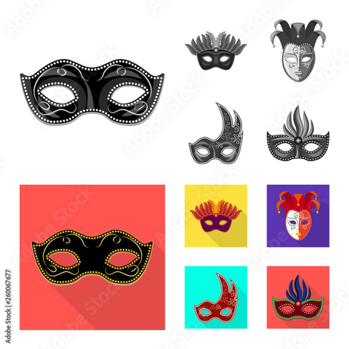 set of carnival masks