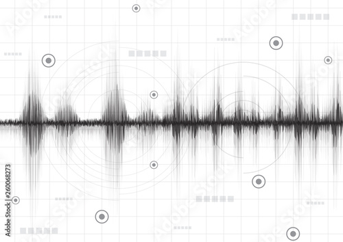 line soundwave abstract background