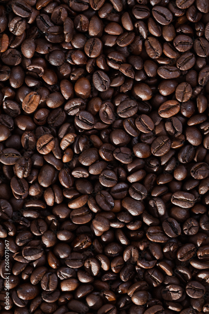Fototapeta premium Roasted coffee beans background