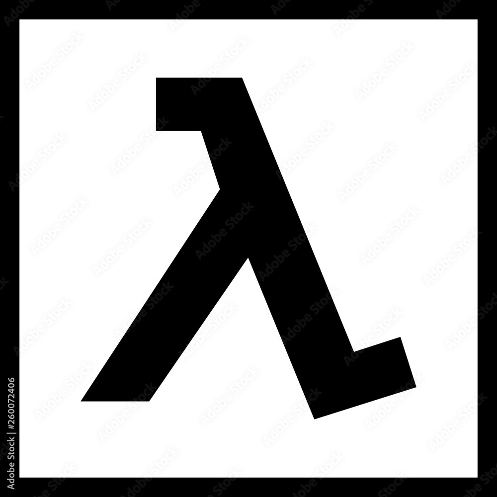 Modern application icon in black and white Modern application icon in black and white