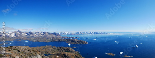 Panaorama Fjord Tasiilaq Grönland