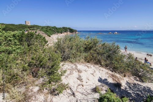 Panorama of Vignola Beach in Sardinia