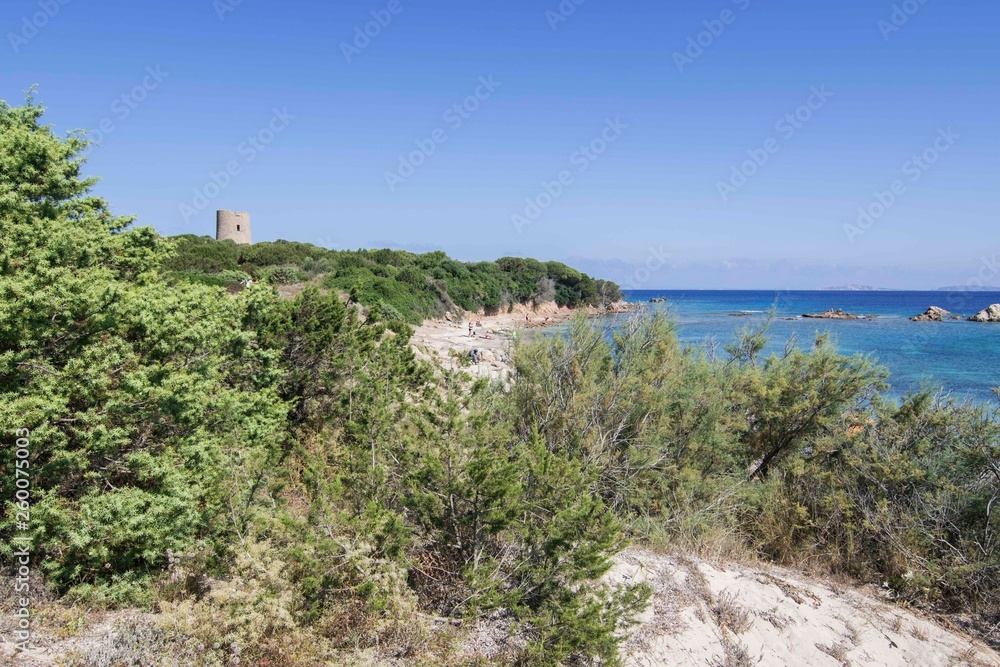 Panorama of Vignola Beach in Sardinia Panorama of Vignola Beach in Sardinia