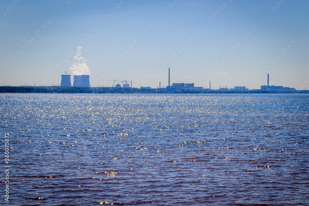 Blue sea . Gulf of Finland in the summer. Sea in calm weather. Baltic Sea. Blue sea . Gulf of Finland in the summer. Sea in calm weather. Baltic Sea.